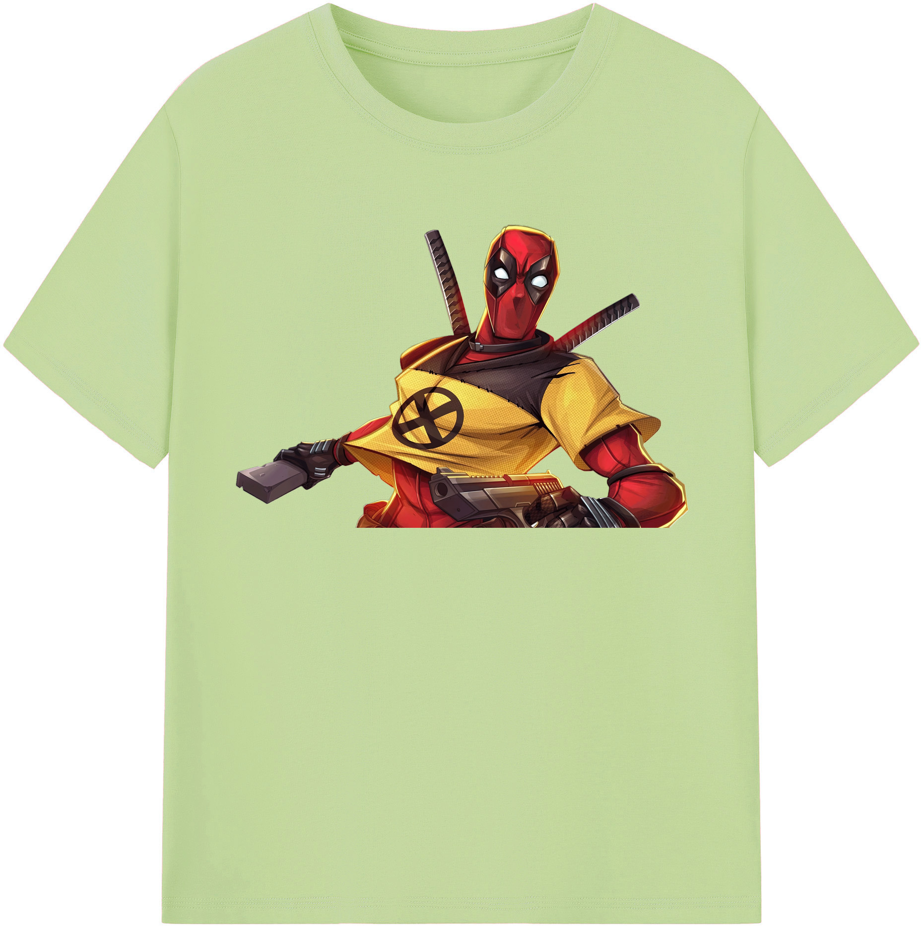 （画像用） Deadpool デッドプール 綿100％半袖Tシャツ（フロントプリント）